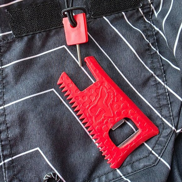 Fox Racing Rockstar Energy Drink Mens 38 Board Shorts Star Logo Black Swim - Picture 6 of 14